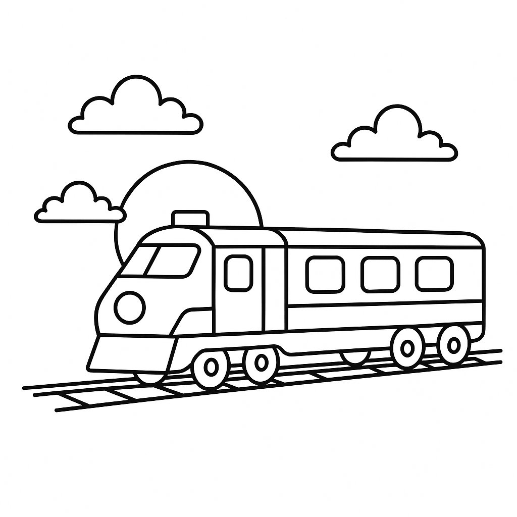 Tàu hỏa buổi hoàng hôn