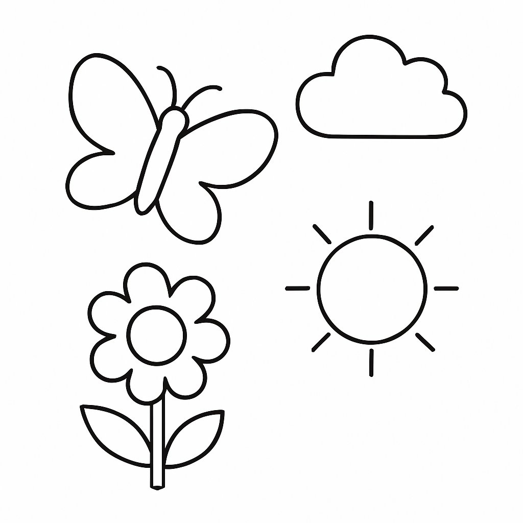 Tranh tô màu đơn giản