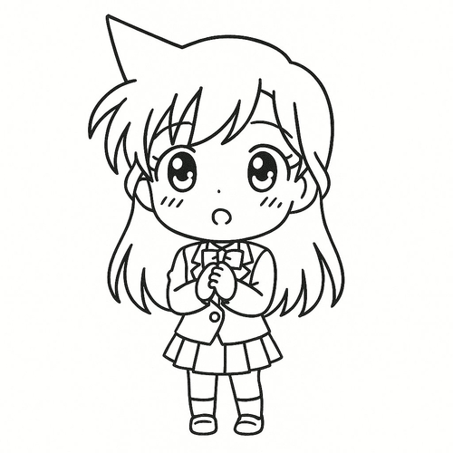 Tranh tô màu Ran Mori cho bé 2025 – Tải PDF miễn phí