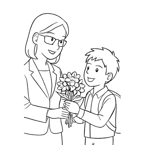 Tranh tô màu ngày 8 3 cho bé PDF đẹp, dễ in nhất 2025