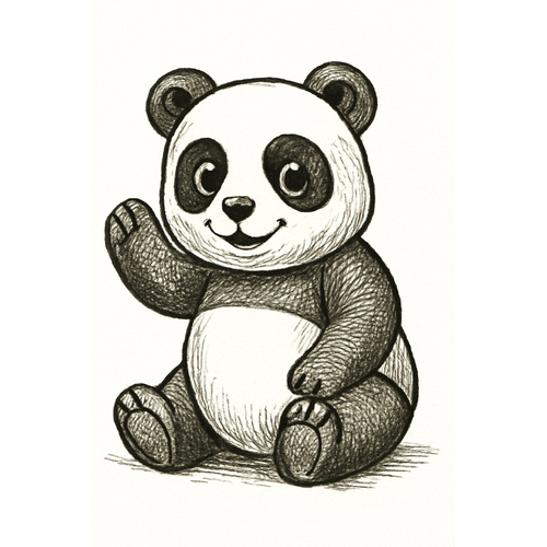 Gấu trúc tô màu cho bé 2025 - Hình tô màu PDF miễn phí