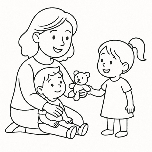 Tranh tô màu nghề giáo viên cho bé PDF đẹp nhất 2025