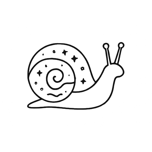 Tô màu ốc sên cho bé 2025 - Hình tô màu PDF miễn phí