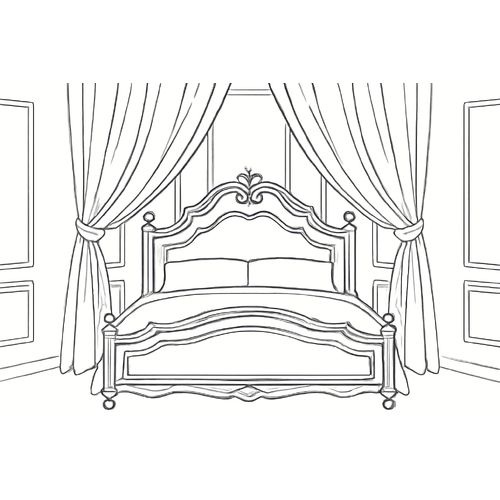 Tranh tô màu phòng ngủ cho bé đẹp và dễ thương 2025