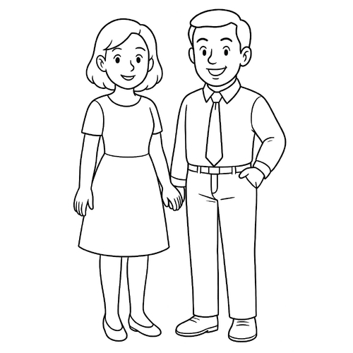 Tranh tô màu bé đến trường cho bé 2025