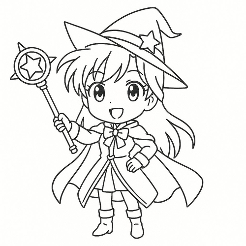 Tranh tô màu Ran Mori cho bé 2025 – Tải PDF miễn phí