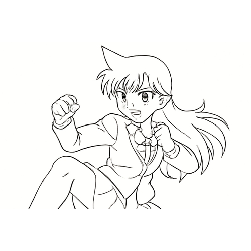 Tranh tô màu Ran Mori cho bé 2025 – Tải PDF miễn phí