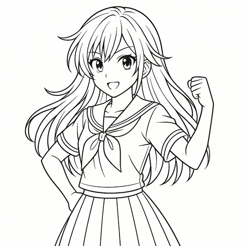 Tranh tô màu Ran Mori cho bé 2025 – Tải PDF miễn phí