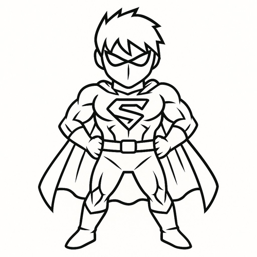 Tô màu siêu nhân điện quang cho bé 2025 - PDF miễn phí