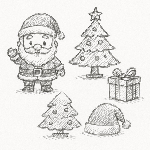 Hình tô màu Noel cho bé 2025 | Tải PDF miễn phí