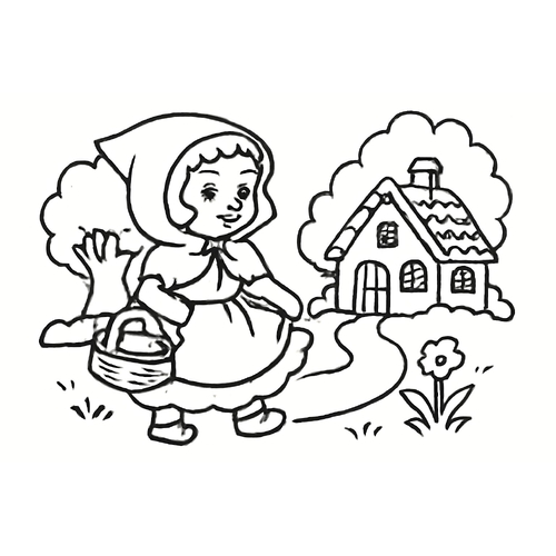 Tranh tô màu truyện cáo thỏ và gà trống cho bé 2025