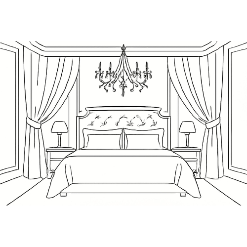 Tranh tô màu phòng ngủ cho bé đẹp và dễ thương 2025