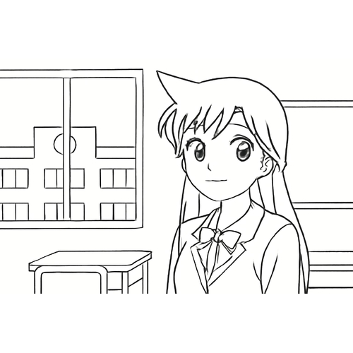 Tranh tô màu Ran Mori cho bé 2025 – Tải PDF miễn phí