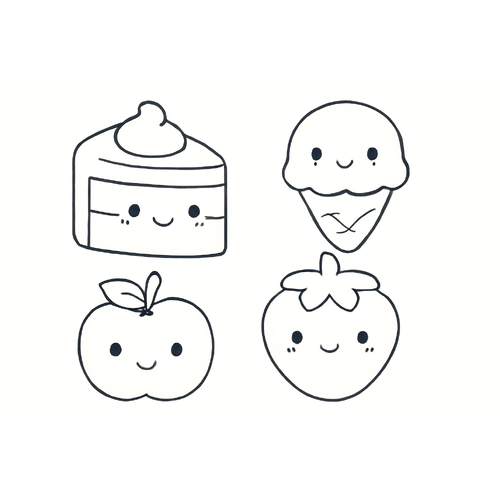 Tranh tô màu Squishy cho bé 2025 – Tải PDF miễn phí