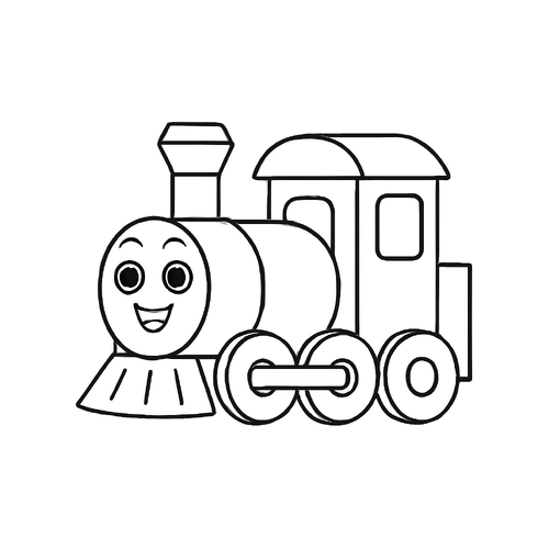Tranh tô màu tàu hỏa đẹp cho bé tải miễn phí 2025