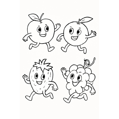 Trái cây tô màu cho bé 2025 – Tải PDF miễn phí