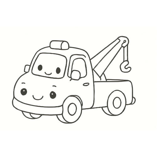 Tranh tô màu xe cứu hộ cho bé 2025 – Tải PDF miễn phí