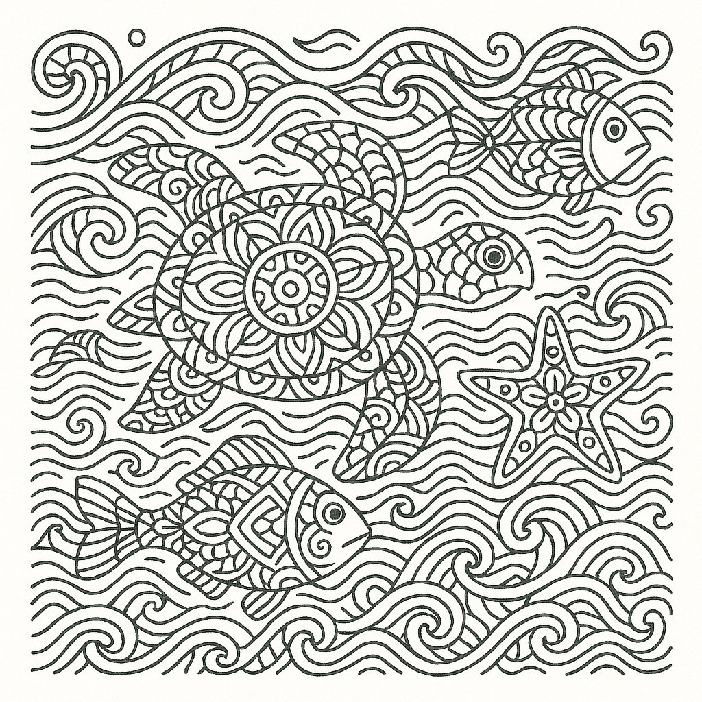Đại dương Zentangle