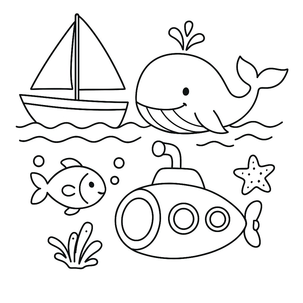 Tranh tô màu cho bé 6 tuổi 2025 | Tải PDF miễn phí