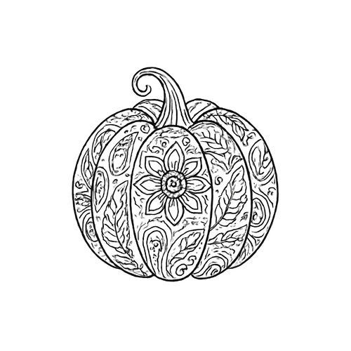 Tô màu quả bí ngô cho bé đẹp nhất 2025