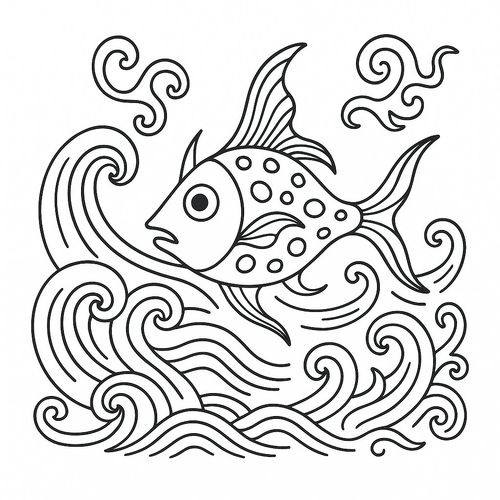 Tranh tô màu đại dương cho bé 2025 | Tải PDF miễn phí