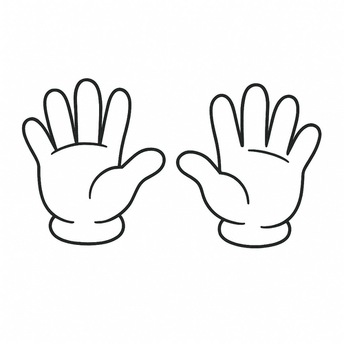 Tranh tô màu đôi bàn tay cho bé 2025 tải PDF miễn phí