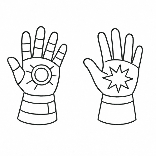 Tranh tô màu đôi bàn tay cho bé 2025 tải PDF miễn phí