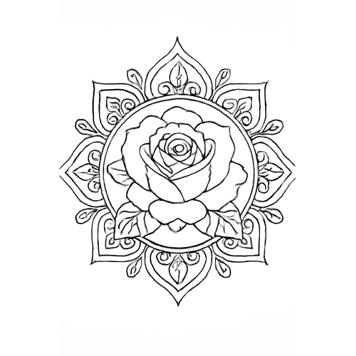 Tranh tô màu hoa hồng đẹp cho bé 2025 | Tải PDF