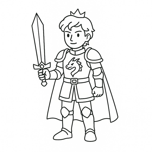 Tô màu hoàng tử cho bé đẹp nhất 2025