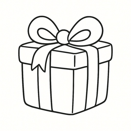 Tô màu hộp quà cho bé đẹp nhất 2025