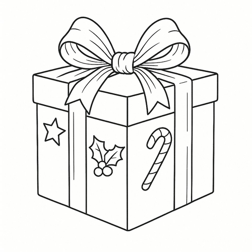 Tô màu hộp quà cho bé đẹp nhất 2025