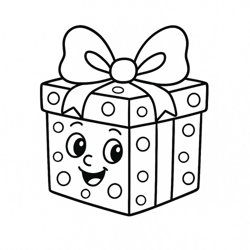 Tô màu hộp quà cho bé đẹp nhất 2025