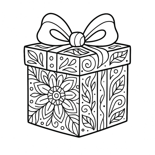 Tô màu hộp quà cho bé đẹp nhất 2025