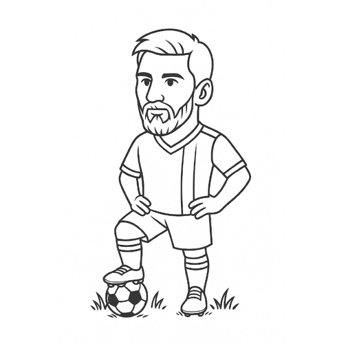 Tô màu Messi cho bé vui nhộn và sáng tạo 2025