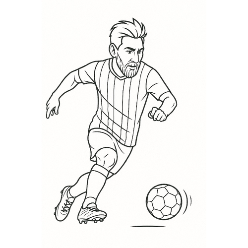 Tô màu Messi cho bé vui nhộn và sáng tạo 2025