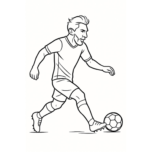 Tô màu Messi cho bé vui nhộn và sáng tạo 2025