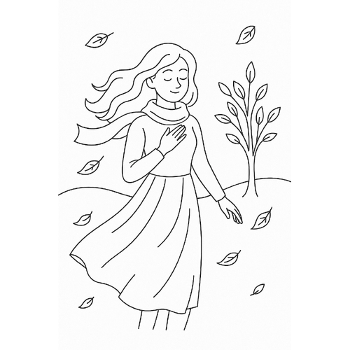 Tranh tô màu mùa thu cho bé 2025