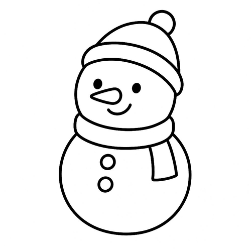 Tô màu người tuyết cho bé vui nhộn 2025