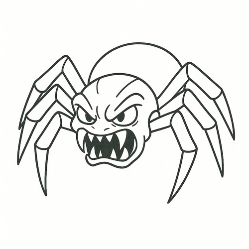 Tô màu con nhện cho bé đẹp nhất 2025 tải PDF