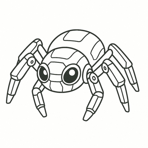 Tô màu con nhện cho bé đẹp nhất 2025 tải PDF