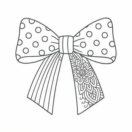 Tô màu cái nơ cho bé đẹp nhất 2025