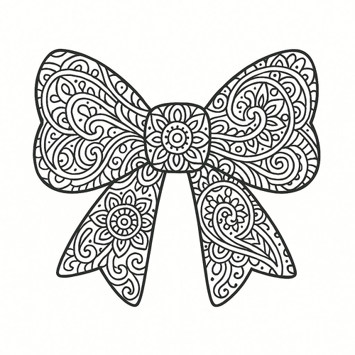 Tô màu cái nơ cho bé đẹp nhất 2025