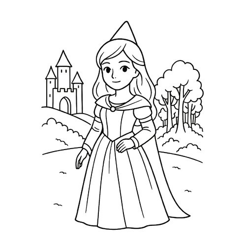 Tranh tô màu cổ trang cho bé 2025 - PDF tải nhanh