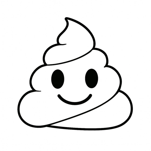 Tranh tô màu cục cứt cho bé 2025 - PDF tải nhanh