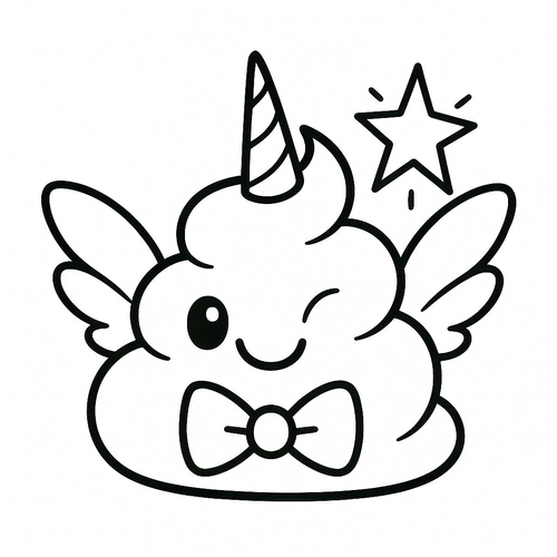 Tranh tô màu cục cứt cho bé 2025 - PDF tải nhanh