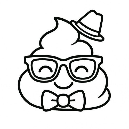 Tranh tô màu cục cứt cho bé 2025 - PDF tải nhanh