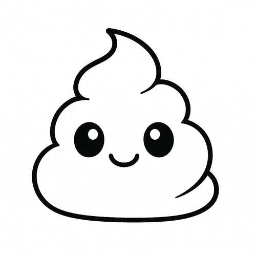 Tranh tô màu cục cứt cho bé 2025 - PDF tải nhanh