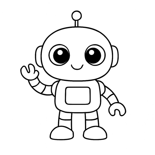 20+ Hình Tô màu robot cực đẹp, đa dạng khiến bé thích thú
