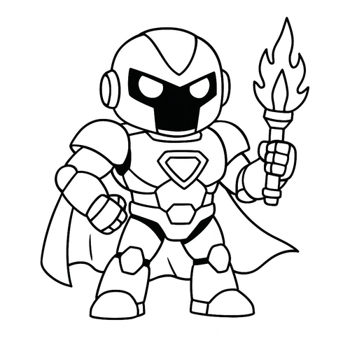 20+ Hình Tô màu robot cực đẹp, đa dạng khiến bé thích thú