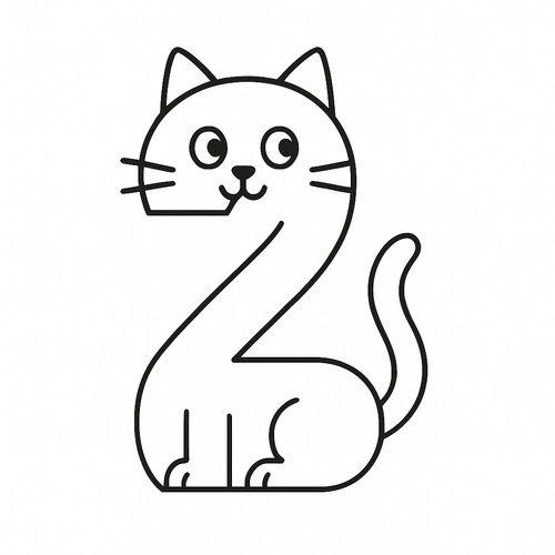 Tranh tô màu số 2 cho bé 2025 | Tải PDF miễn phí